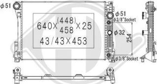 Diederichs DCM2422 - Radiatore, Raffreddamento motore autozon.pro