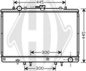 Diederichs DCM2504 - Radiatore, Raffreddamento motore autozon.pro