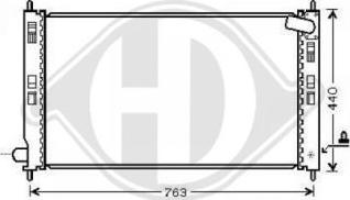 Diederichs DCM2527 - Radiatore, Raffreddamento motore autozon.pro