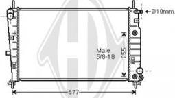 Diederichs DCM2059 - Radiatore, Raffreddamento motore autozon.pro