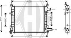 Diederichs DCM2060 - Radiatore, Raffreddamento motore autozon.pro