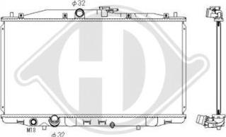 Diederichs DCM2172 - Radiatore, Raffreddamento motore autozon.pro