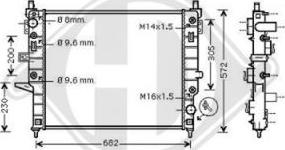 Diederichs DCM2382 - Radiatore, Raffreddamento motore autozon.pro