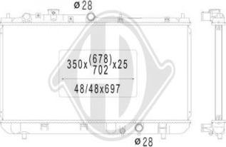 Diederichs DCM2247 - Radiatore, Raffreddamento motore autozon.pro