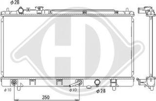 Diederichs DCM2256 - Radiatore, Raffreddamento motore autozon.pro