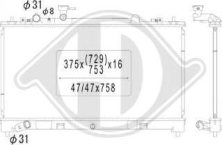 Diederichs DCM2269 - Radiatore, Raffreddamento motore autozon.pro