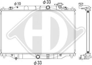 Diederichs DCM2283 - Radiatore, Raffreddamento motore autozon.pro