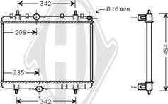 Diederichs DCM2795 - Radiatore, Raffreddamento motore autozon.pro