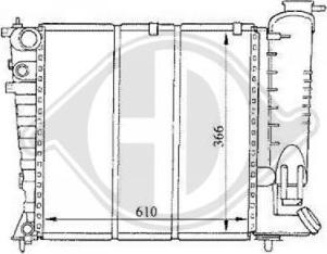 Diederichs DCM2748 - Radiatore, Raffreddamento motore autozon.pro