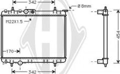 Diederichs DCM2763 - Radiatore, Raffreddamento motore autozon.pro