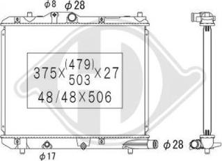 Diederichs DCM2713 - Radiatore, Raffreddamento motore autozon.pro