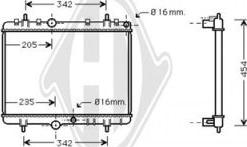 Diederichs DCM2784 - Radiatore, Raffreddamento motore autozon.pro