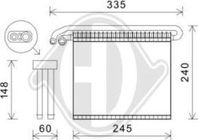 Diederichs DCV1054 - Evaporatore, Climatizzatore autozon.pro