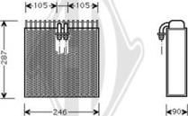 Diederichs DCV1003 - Evaporatore, Climatizzatore autozon.pro