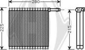 Diederichs DCV1002 - Evaporatore, Climatizzatore autozon.pro