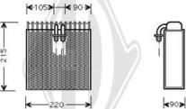 Diederichs DCV1038 - Evaporatore, Climatizzatore autozon.pro