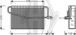 Diederichs DCV1075 - Evaporatore, Climatizzatore autozon.pro