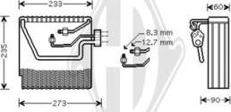 Diederichs DCV1140 - Evaporatore, Climatizzatore autozon.pro