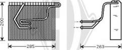 Diederichs DCV1107 - Evaporatore, Climatizzatore autozon.pro