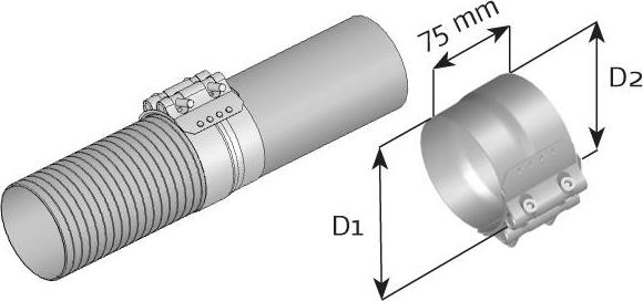 Dinex 99350 - Connettore tubi, Imp. gas scarico autozon.pro