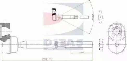 Ditas A2-5407 - Giunto assiale, Asta trasversale autozon.pro