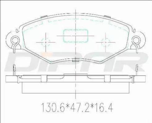 Ditas DFB3222 - Kit pastiglie freno, Freno a disco autozon.pro