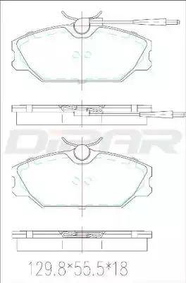 Ditas DFB2560 - Kit pastiglie freno, Freno a disco autozon.pro