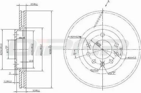 Ditas DFD1007 - Discofreno autozon.pro