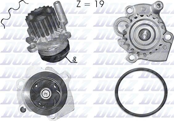 DOLZ A236 - Pompa acqua autozon.pro