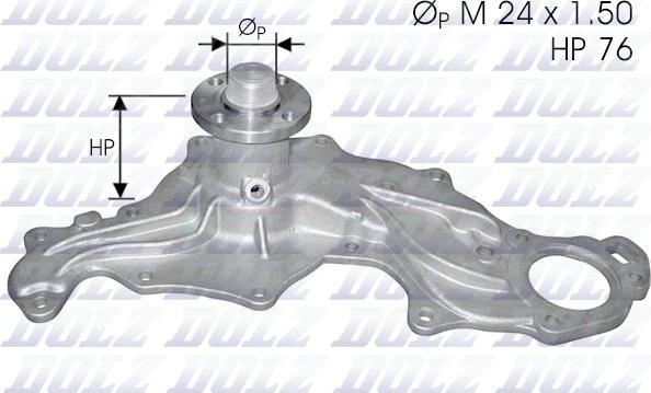 DOLZ F122 - Pompa acqua autozon.pro