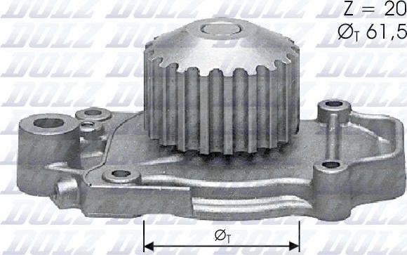 DOLZ H118 - Pompa acqua autozon.pro