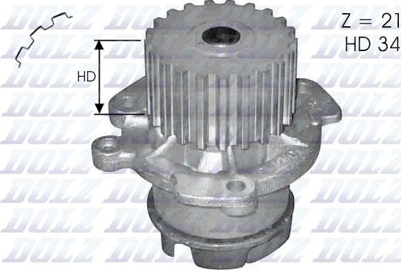 DOLZ L124 - Pompa acqua autozon.pro