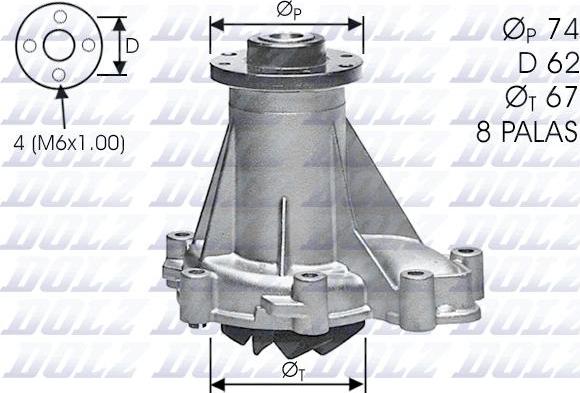 DOLZ M376 - Pompa acqua autozon.pro