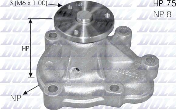 DOLZ O144 - Pompa acqua autozon.pro