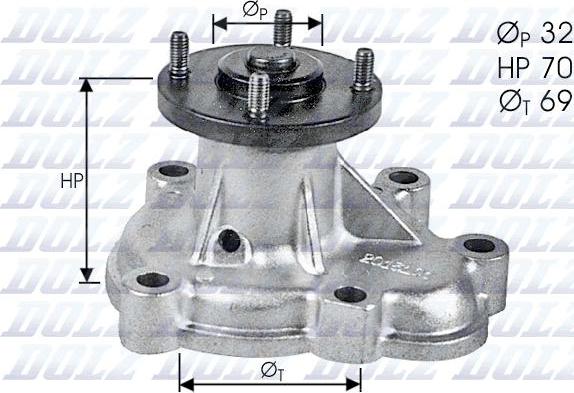 DOLZ O131 - Pompa acqua autozon.pro