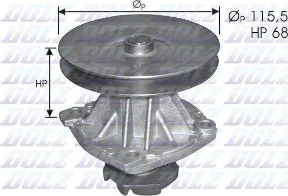 DOLZ S135 - Pompa acqua autozon.pro