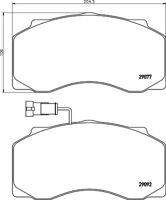 Truckfrenos TFEKBP.077 - Kit pastiglie freno, Freno a disco autozon.pro