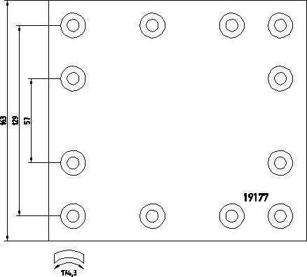 DON GG2181S7115 - Kit materiale d'attrito, Freno a tamburo autozon.pro