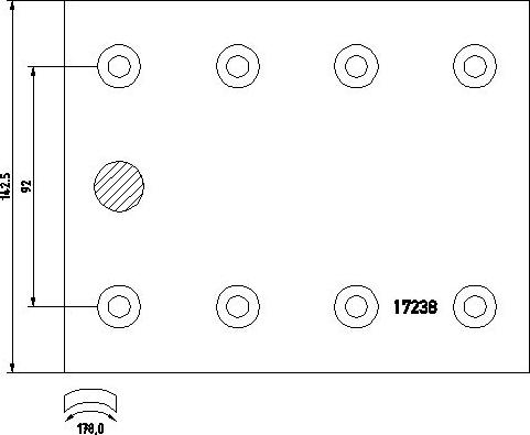 DON MP302A7115 - Kit materiale d'attrito, Freno a tamburo autozon.pro