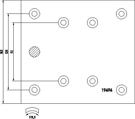 DON MP312A7100 - Kit materiale d'attrito, Freno a tamburo autozon.pro