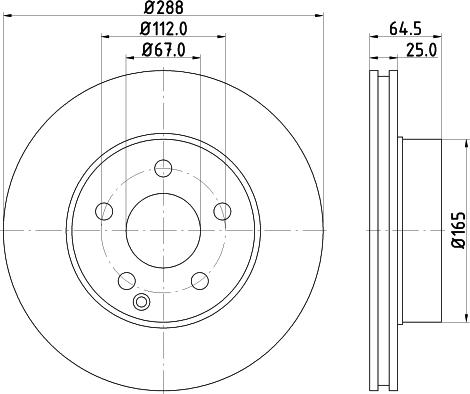 HELLA 8DD 355 113-851 - Discofreno autozon.pro