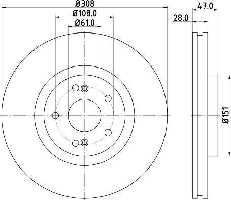 HELLA 8DD 355 113-741 - Discofreno autozon.pro