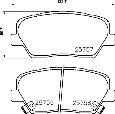 DON PCP1496 - Kit pastiglie freno, Freno a disco autozon.pro