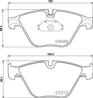 DON PCP1493 - Kit pastiglie freno, Freno a disco autozon.pro