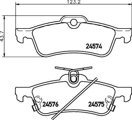 DON PCP1444 - Kit pastiglie freno, Freno a disco autozon.pro