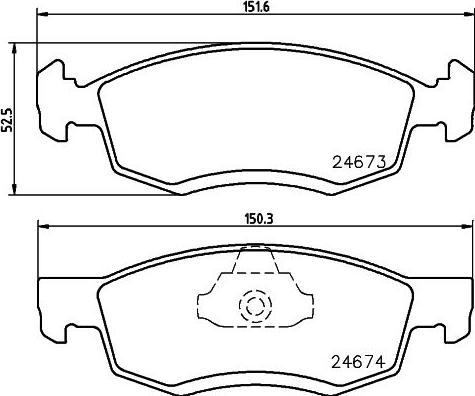 DON PCP1445 - Kit pastiglie freno, Freno a disco autozon.pro