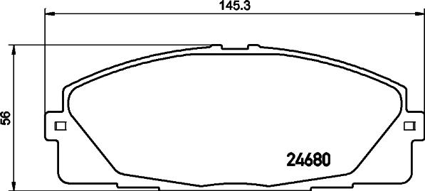 DON PCP1446 - Kit pastiglie freno, Freno a disco autozon.pro