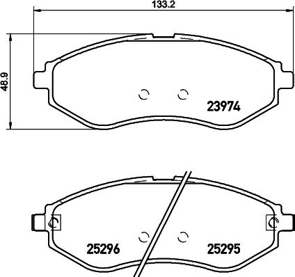 DON PCP1455 - Kit pastiglie freno, Freno a disco autozon.pro