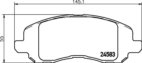 DON PCP1453 - Kit pastiglie freno, Freno a disco autozon.pro