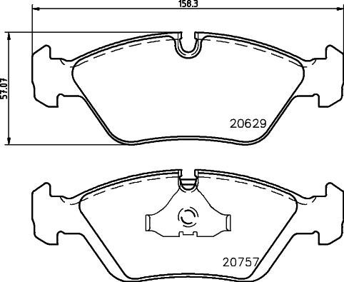 DON PCP1463 - Kit pastiglie freno, Freno a disco autozon.pro